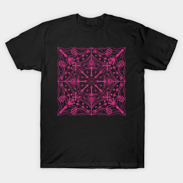 Halloween mandala pattern T-Shirt by Xatutik-Art